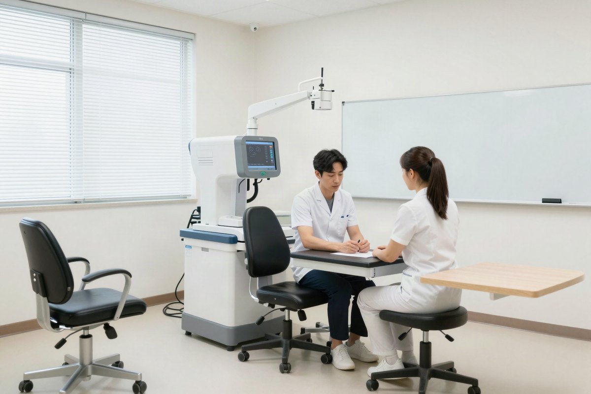 피부 검진 장면